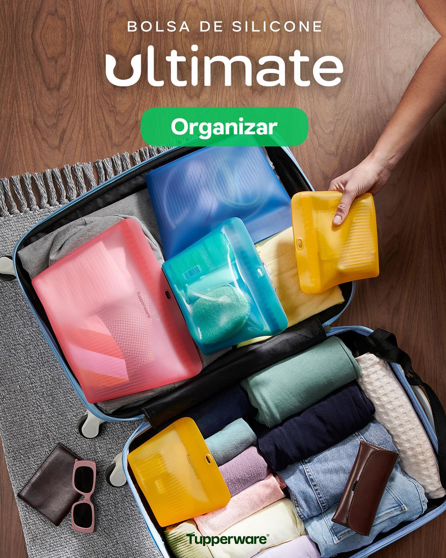 Saco de Silicone Multiuso GG Ultimate Tupperware Vermelho 2,9L