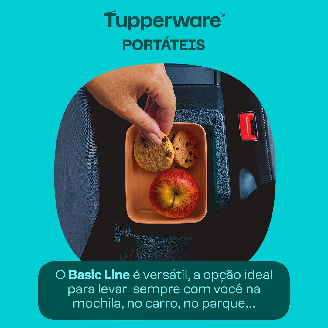 Pote Hermético Tupperware Basic Line Verde Grama 160ml