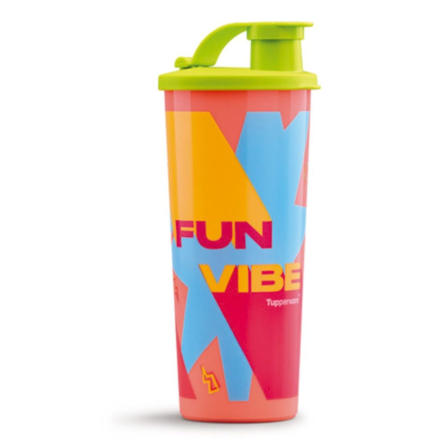 Copo Com Bico Neon Party Tupperware 470ml Colorido