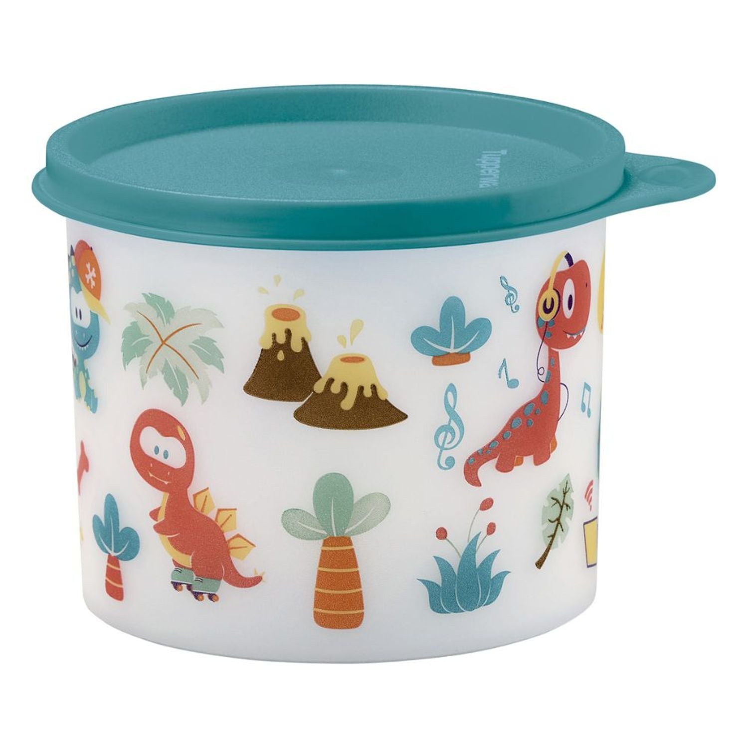 Pote Tupper Redondinha Dino 500ml Colorido
