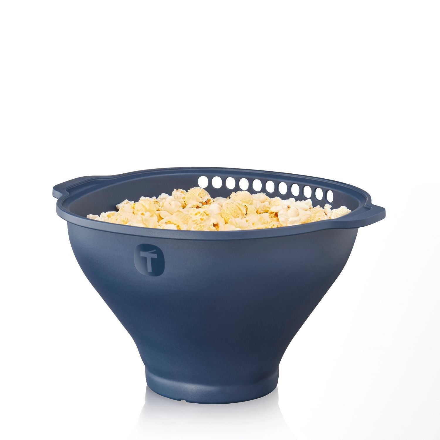 Pipoqueira de Silicone para Micro-Ondas Dobrável Wow Pop Tupperware Azul
