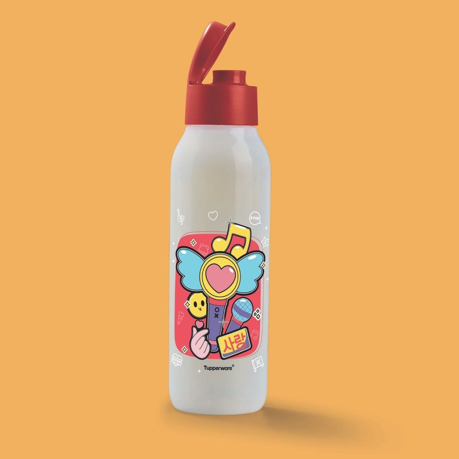 Garrafa de Água Infantil Tupperware Eco Tupper K-Pop Love 750ml