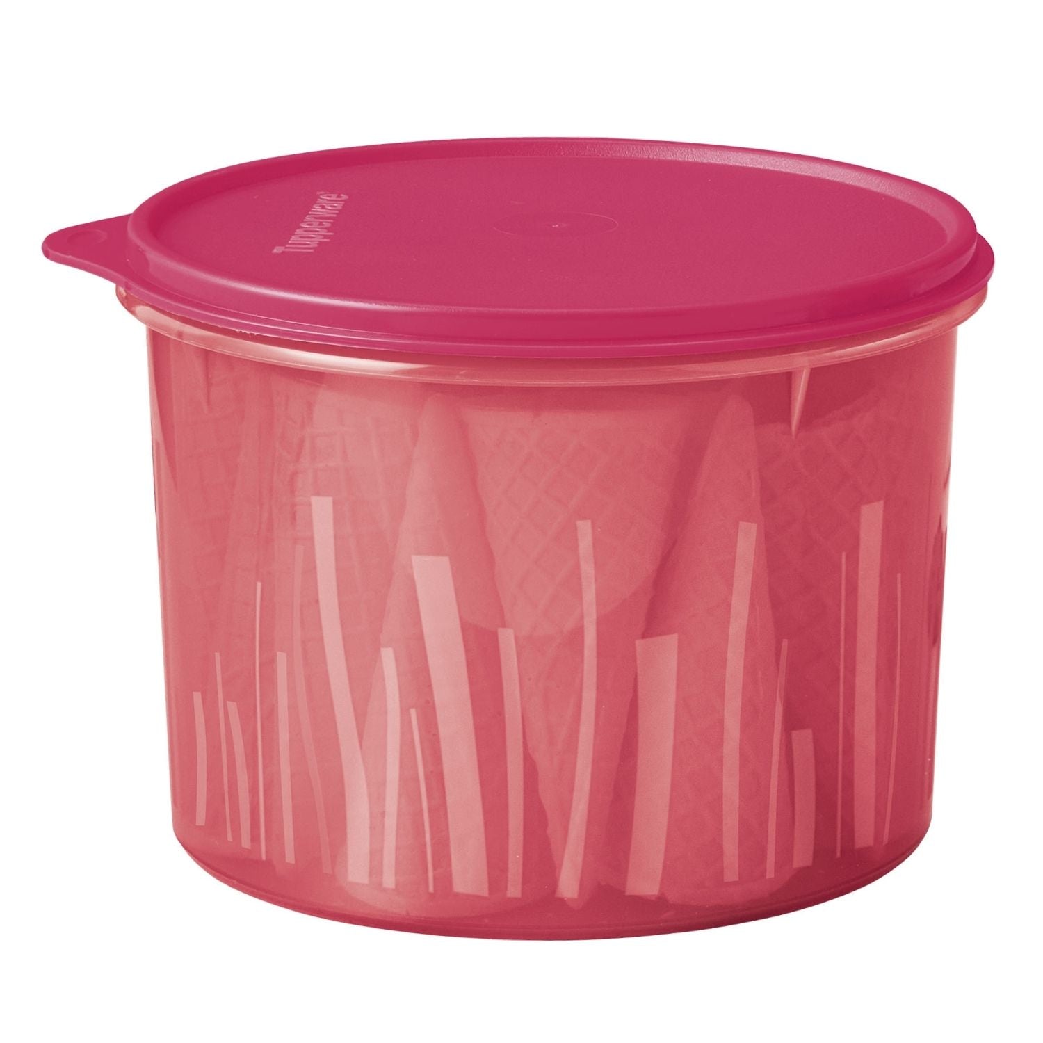 Pote para alimentos Tupper Caixa Estilo Tupperware 2,4L Rosa Escuro
