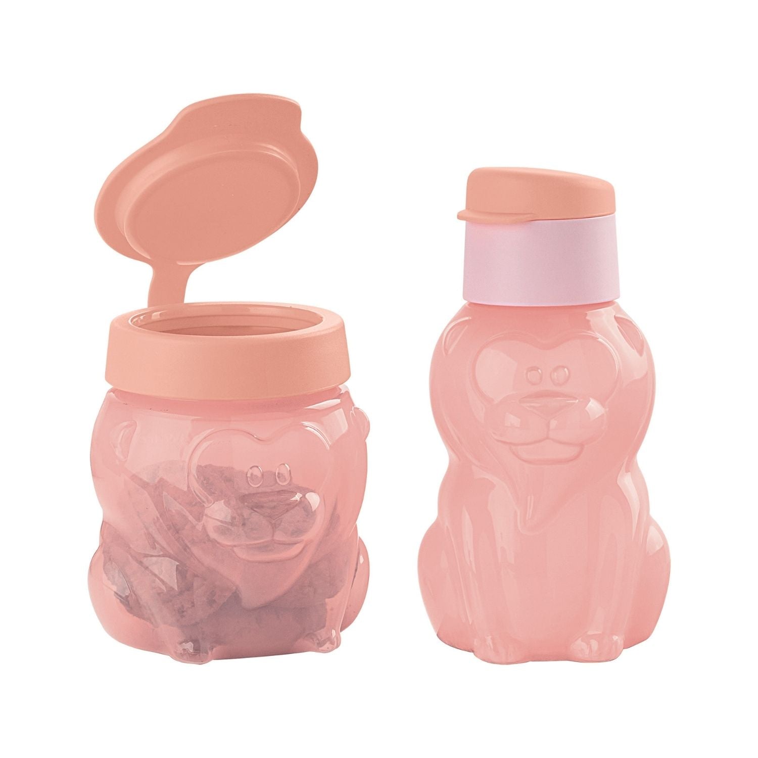 Garrafa de Água Infantil Eco Kids Tupperware Leão 350ml Algodão Doce